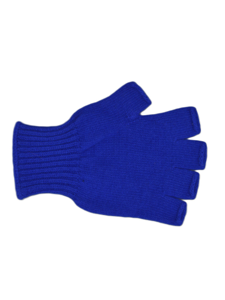 Mitaines pure laine femme déstockage - Bleu électrique Mitaines pure laine femme déstockage - Bleu électrique