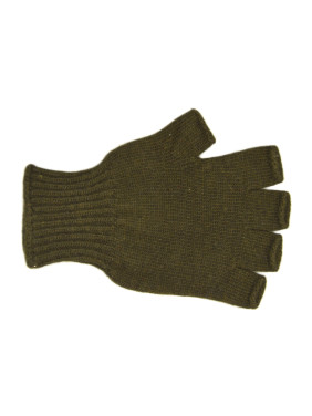 Mitaines pure laine femme déstockage - Kaki