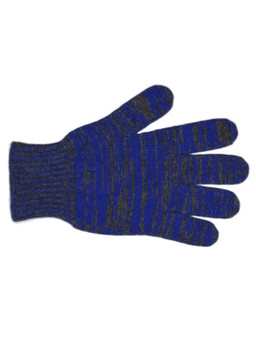 Gants laine déstockage - Chiné gris bleu