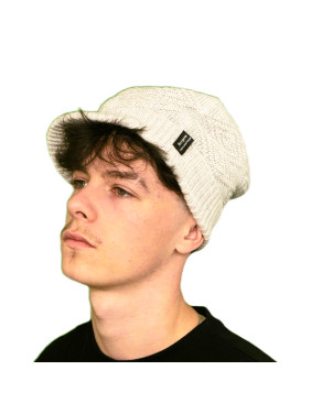 Casquette bonnet laine - Gris clair