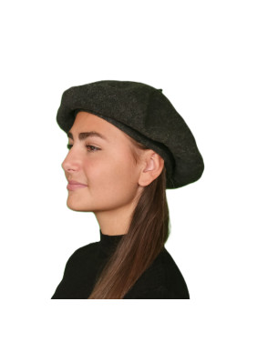 Béret laine femme anthracite