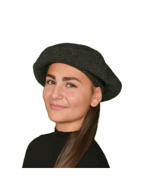 Béret laine femme anthracite