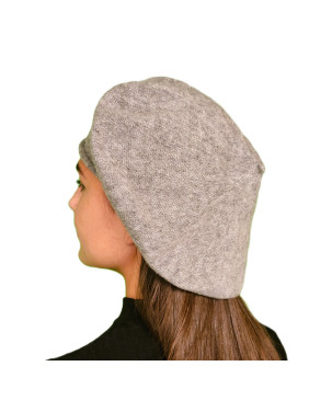 Béret laine femme gris