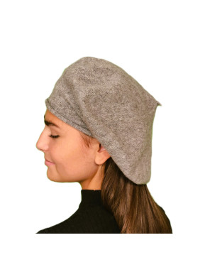 Béret laine femme gris