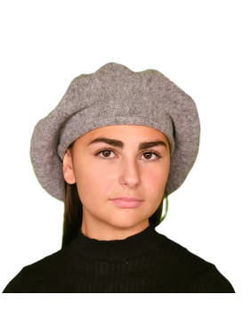 Béret laine femme gris