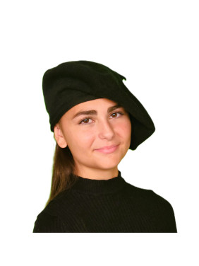 Béret laine femme noir