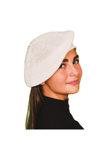 Petit béret coton blanc