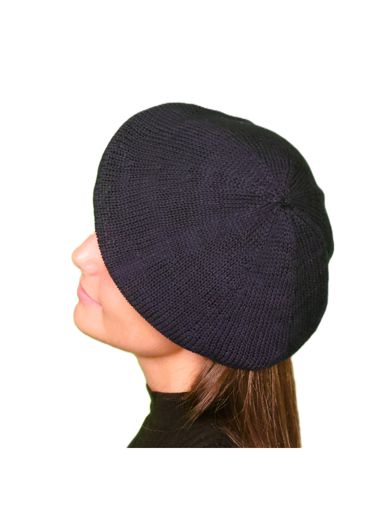 Petit béret coton marine