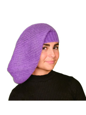 Bonnet Rasta femme lilas