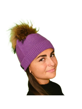 Bonnet cachemire Pompon