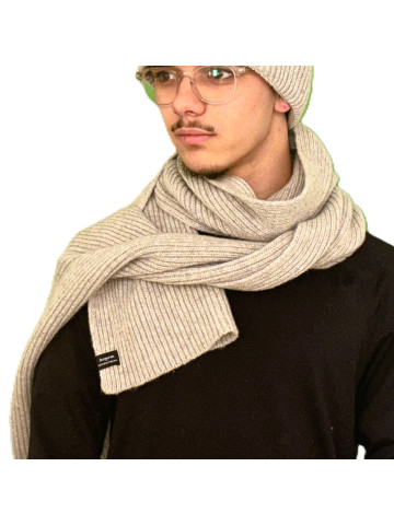 Écharpe homme éco-conception - gris clair