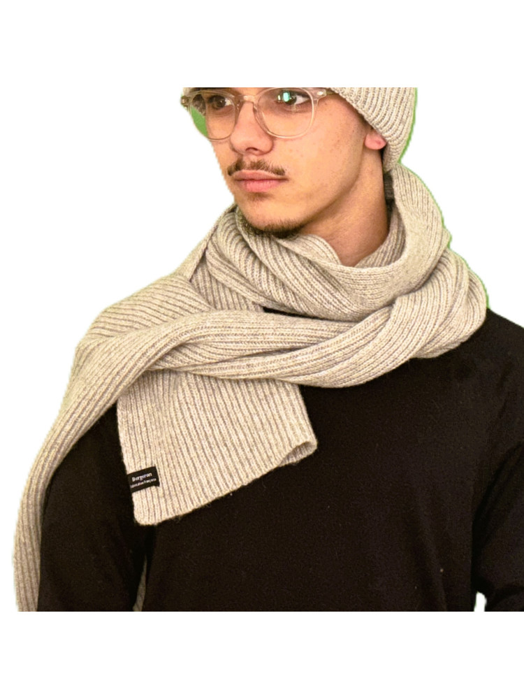 Écharpe homme éco-conception - gris clair