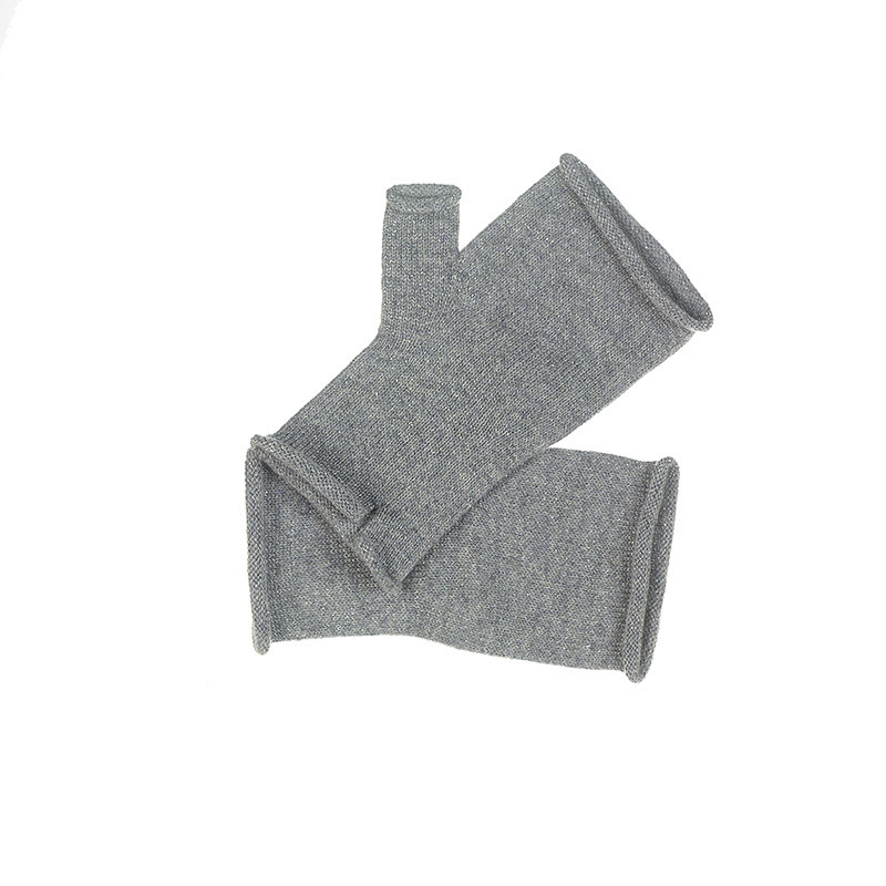 Mitaines fantaisies brillantes en cachemire - gris Mitaines fantaisies brillantes en cachemire - gris