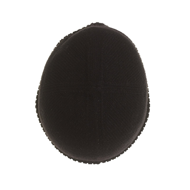 Bonnet classique pure laine - noir