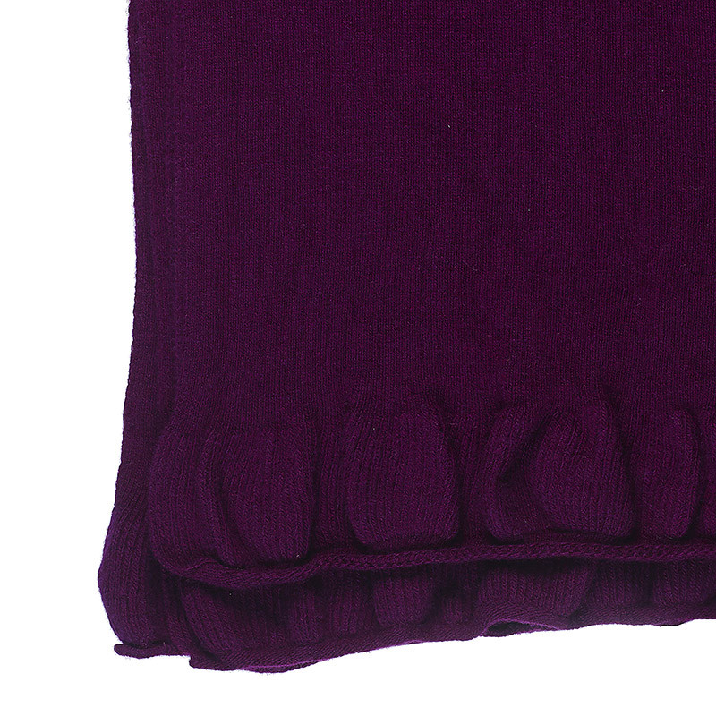 Grand châle pure laine femme - prune Grand châle pure laine femme - prune