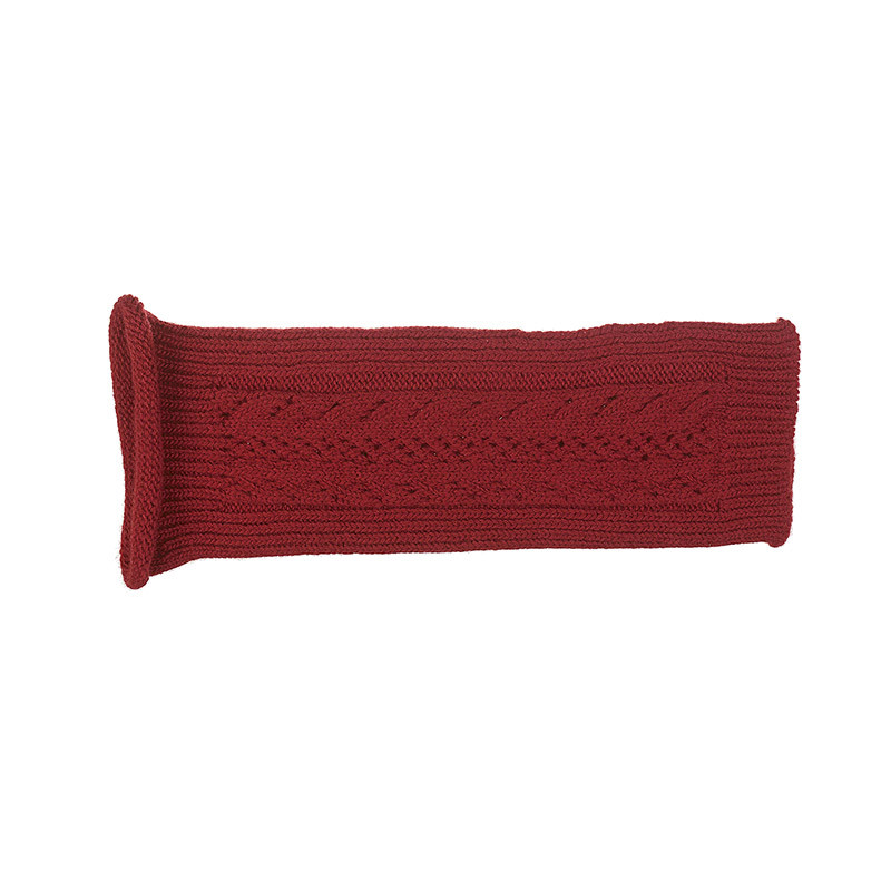 Mitaines fantaisie pure laine femme - rouge Mitaines fantaisie pure laine femme - rouge