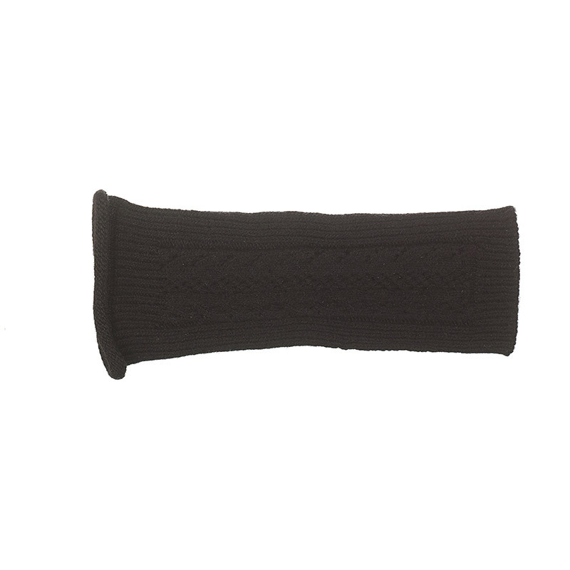 Mitaines fantaisie pure laine femme - noir Mitaines fantaisie pure laine femme - noir