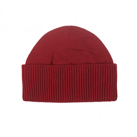 Bonnet robuste pure laine homme - rouge