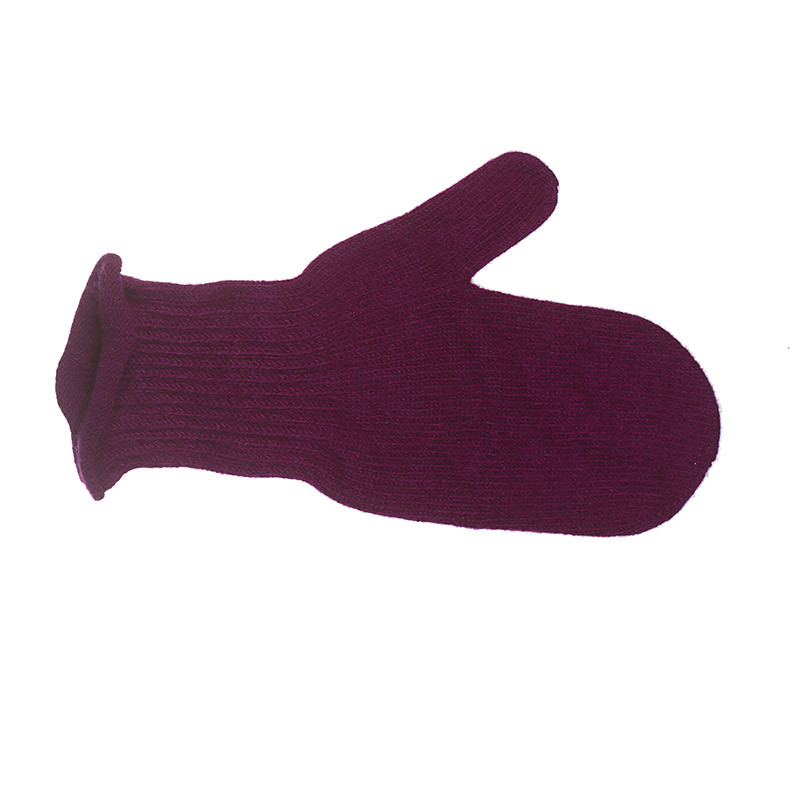 Moufles pure laine femme - prune Moufles pure laine femme - prune
