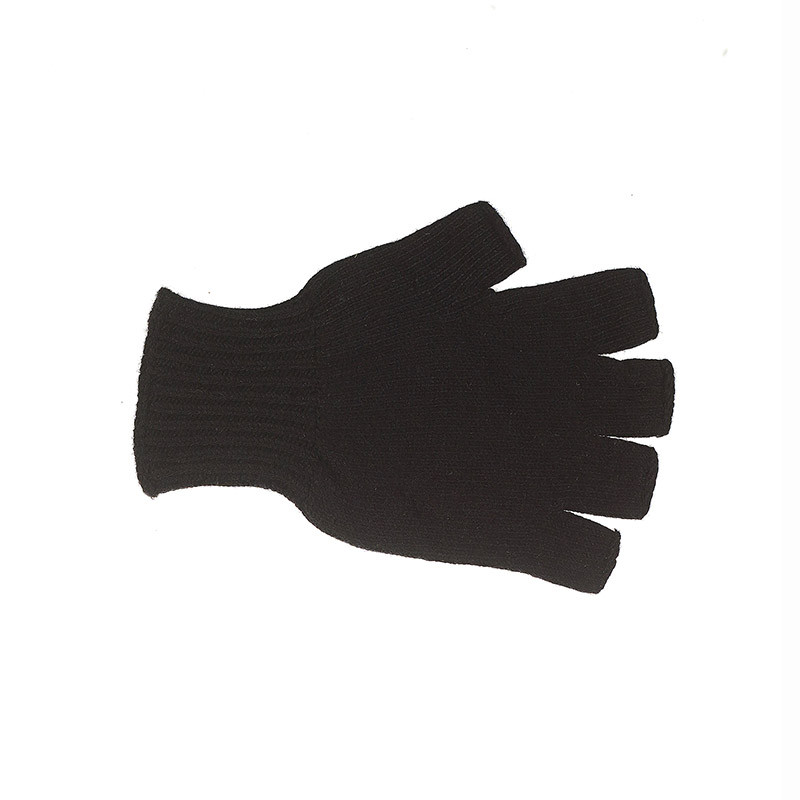 Mitaines classiques pure laine - noir Mitaines classiques pure laine - noir