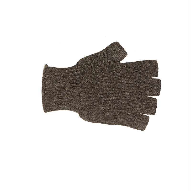 Mitaines classiques pure laine - marron Mitaines classiques pure laine - marron