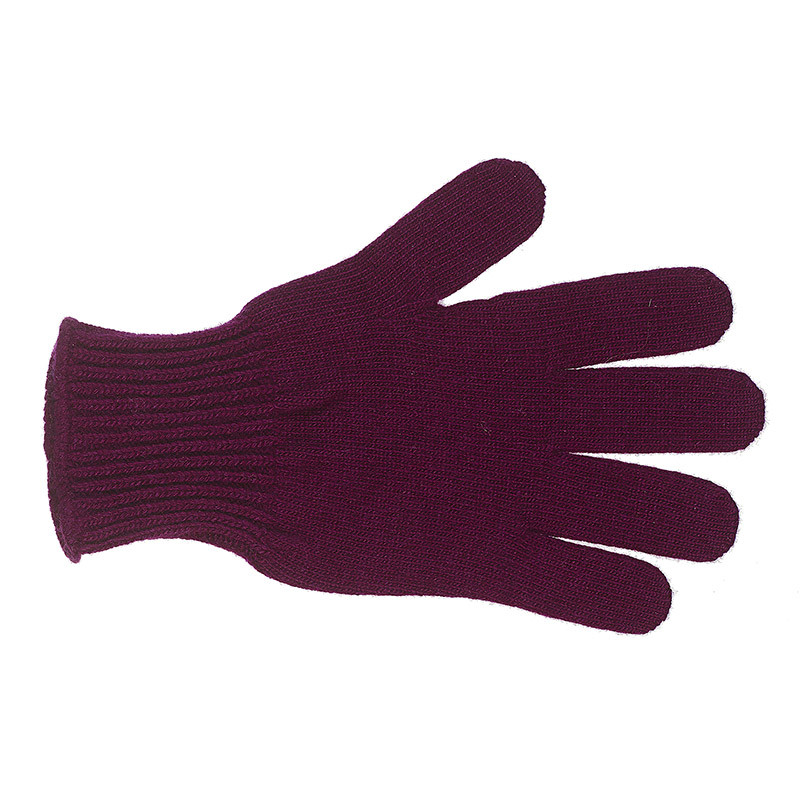 Gants classiques laine - prune