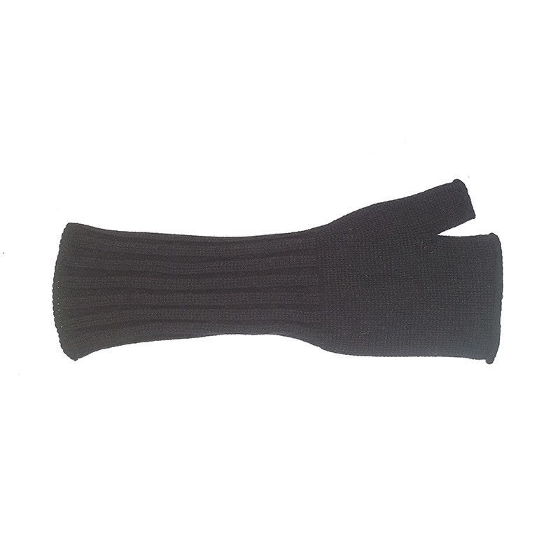 Mitaines longues pur cachemire homme - noir Mitaines longues pur cachemire homme - noir