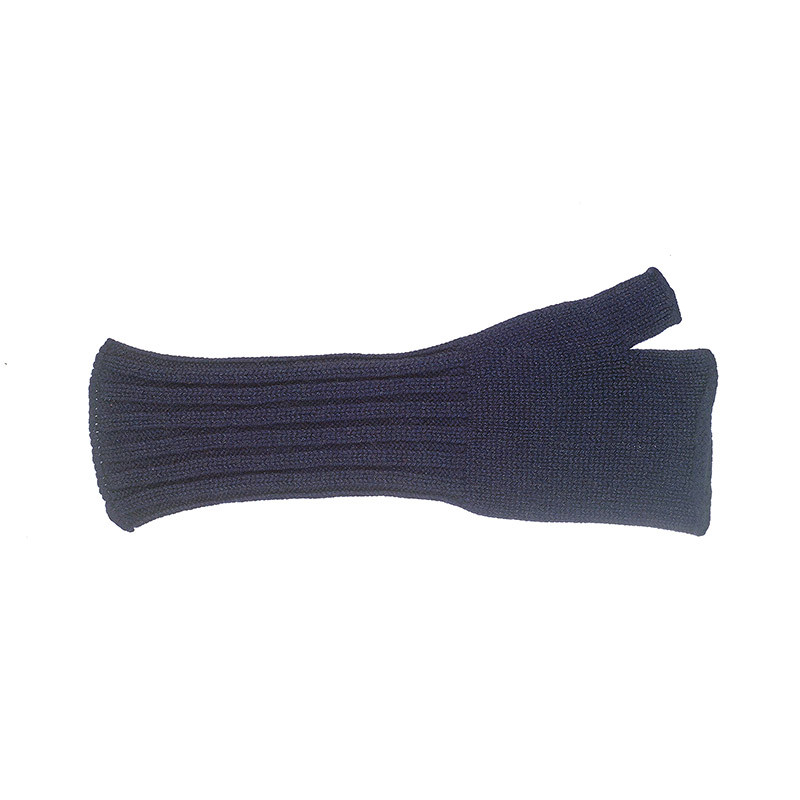 Mitaines longues pur cachemire homme - bleu marine Mitaines longues pur cachemire homme - bleu marine