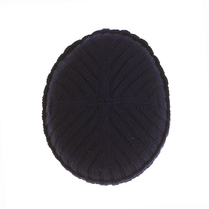 Bonnet épais cachemire homme - bleu marine Bonnet épais cachemire homme - bleu marine