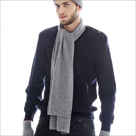 Moufles pure laine homme, moufles Bergeron made in France Taille Taille 6.5  Coloris Anthracite