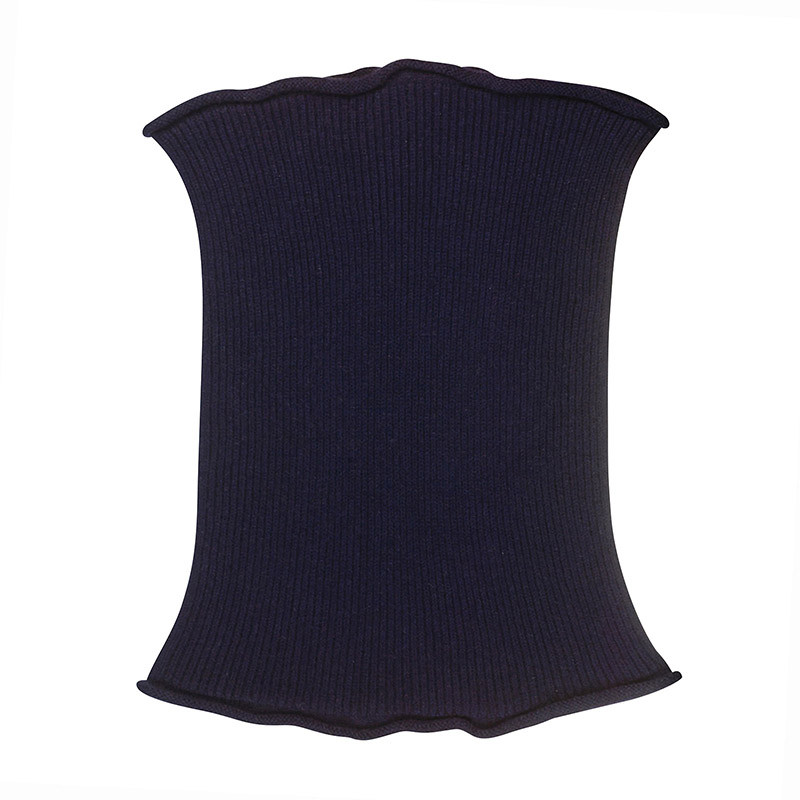 Snood ou faux-col femme cachemire - bleu marine