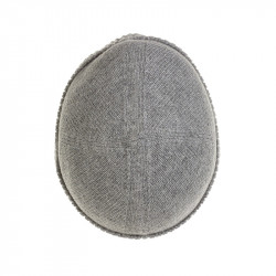 Bonnet classique pure laine femme - gris