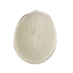 Bonnet classique pure laine femme - écru