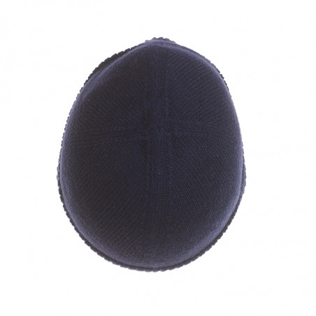 Bonnet classique pure laine - marine