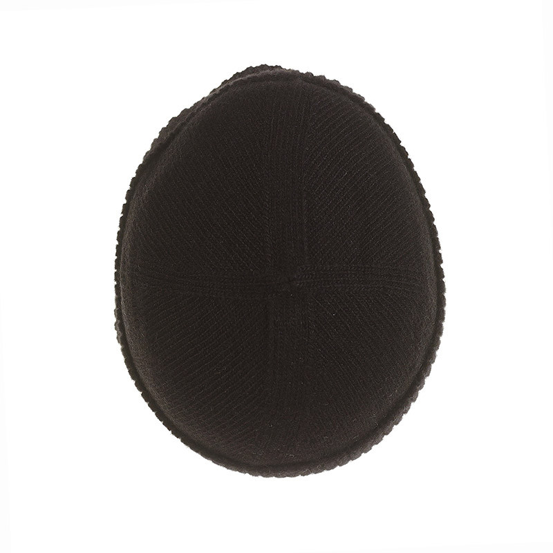 Bonnet classique pure laine - noir Bonnet classique pure laine - noir