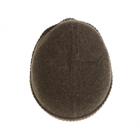 Bonnet classique pure laine - marron