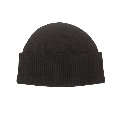 Bonnet robuste 100% laine homme - noir