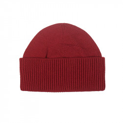 Bonnet robuste 100% laine homme - rouge