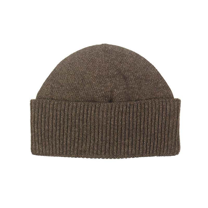 Bonnet robuste 100% laine homme - marron Bonnet robuste 100% laine homme - marron