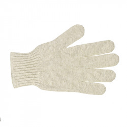 Gants classiques pure laine homme - écru