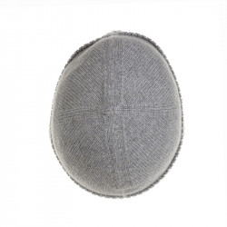 Bonnet classique pur cachemire femme - gris