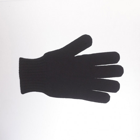 Gants classiques pur cachemire femme - noir