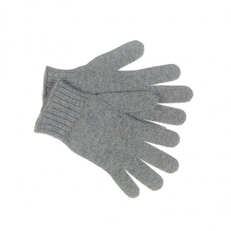 Gants brillant cachemire femme - gris