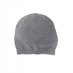 Bonnet brillant cachemire femme - gris