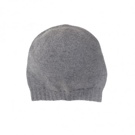 Bonnet brillant cachemire femme - gris