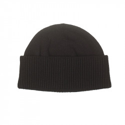 Bonnet robuste 100% laine homme - noir