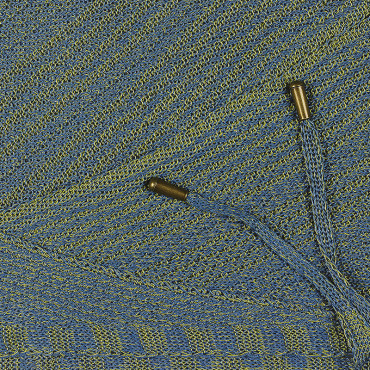 Fichu femme 100% soie - Bleu col vert / Vert