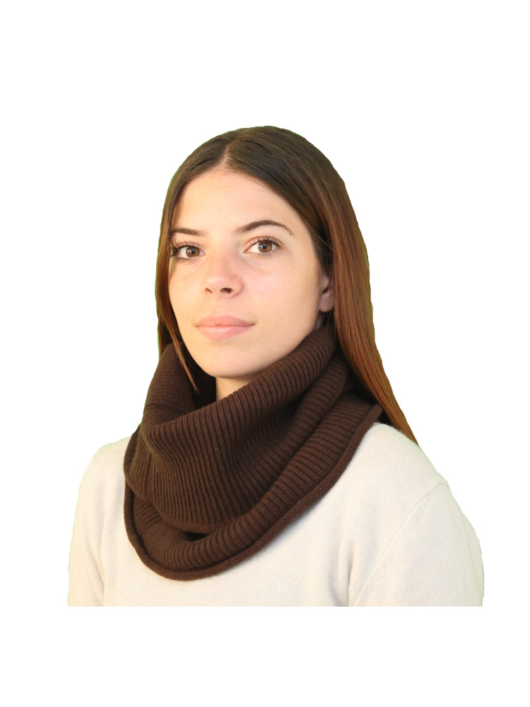 Faux col Snood cachemire femme - kaki Faux col Snood cachemire femme - kaki