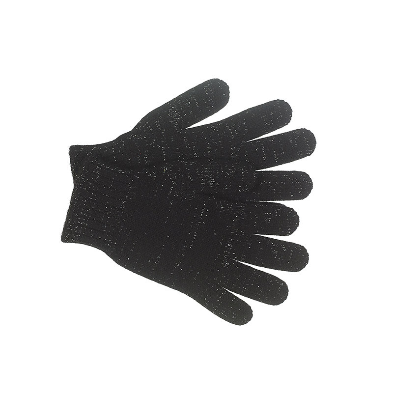 Gants brillant cachemire femme - noir Gants brillant cachemire femme - noir