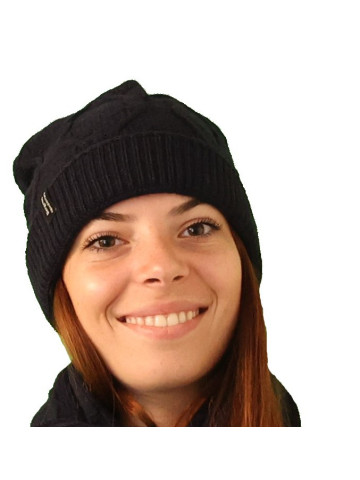 Bonnet torsade cachemire gris pour femme